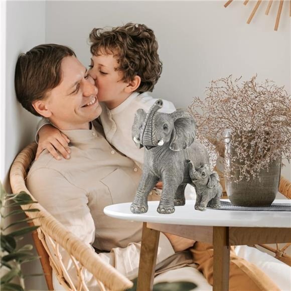 Mom Gifts - Elephant Gifts Women - Home Decor Office Bookshelf TV Stand Living - Picture 6 of 13